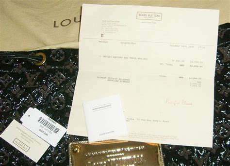 authenticity paperwork for louis vuitton.